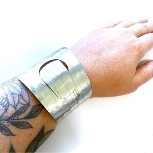 Upcycled Tin Can Bracelet Cuff